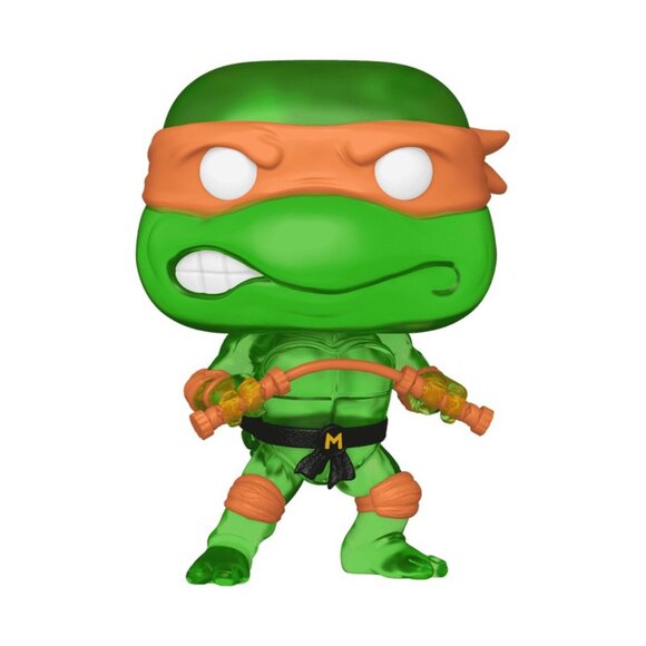 Funko POP! TMNT Michelangelo Translucent Green Exclusive #1701! - Picture 2 of 8